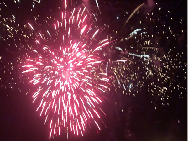 Everywhere you look there is a beautiful display of fireworks this week in Benson Place