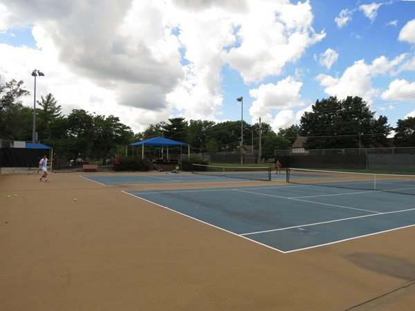 Tennis, anyone?  Enjoy beautiful courts at the Indian Creek Recreation Center at 103rd and Metcalf