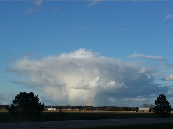 A beautiful view of a beautiful cloud formation in Capac off I-69