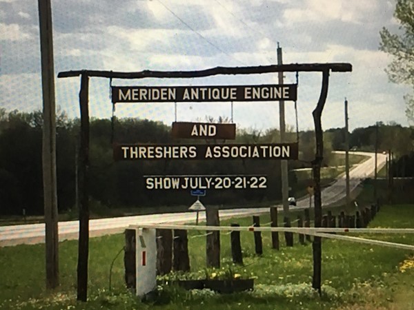 Meriden Antique Engine & Threshers Association sign