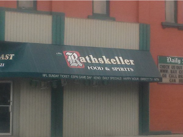 The Rathskeller Food & Spirts. Midland Street Historical Area.