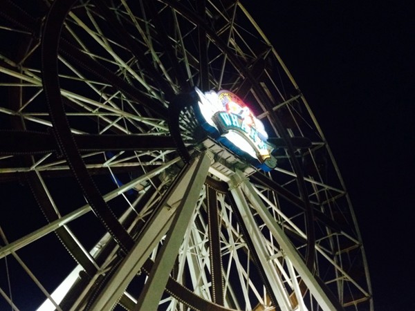 A night time ride on the ferris wheel gives you an incredible view!