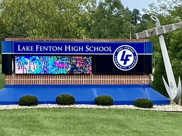 Lake Fenton Community Schools, surrounded by beauty and lakes.