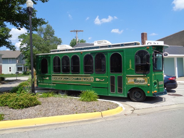 Enjoy the day with a Trolley ride thru historic Excelsior Springs