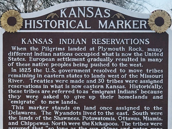 The history of native Indian tribes in Kansas