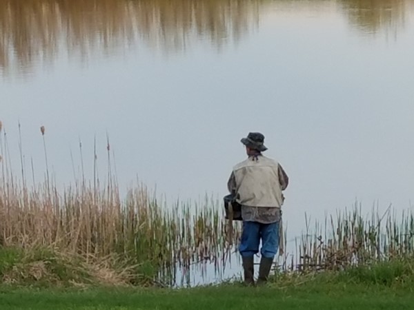 Hoping for the big catch at Prairie Lakes Park