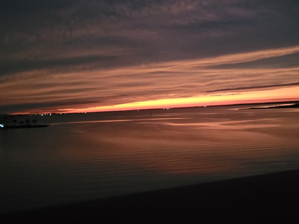 Fall Sunset from Pass Christian overlooking The Bay