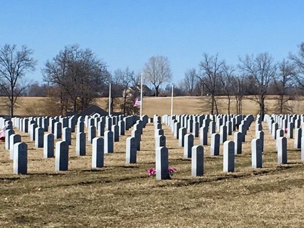 The peaceful and beautiful Missouri Veterans Cemetery 