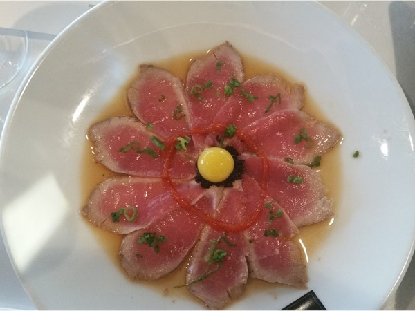 Tuna Sunflower dish at Tsunami Sushi Restaurant