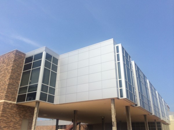 The new North Caddo Medical Center construction is nearing completion 