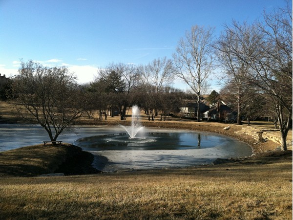 Water fountain in Fall Creek Farms