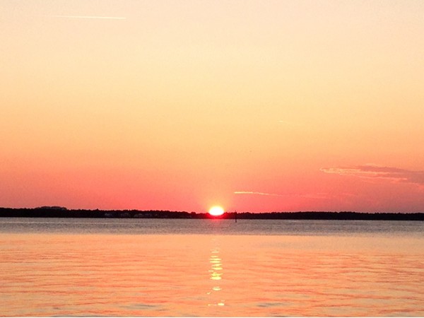 Pretty sunset over Wolf Bay!