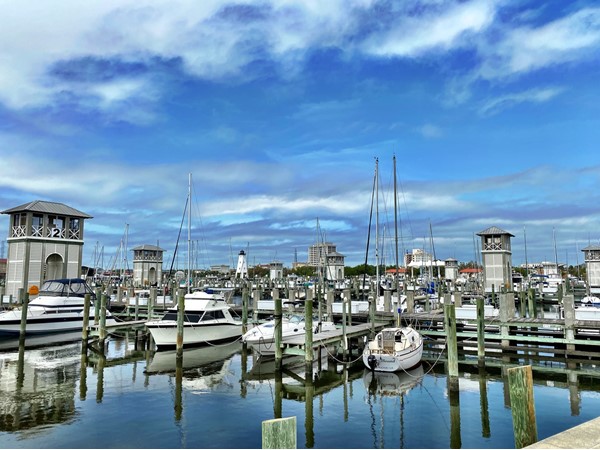 The scenic Gulfport Harbor