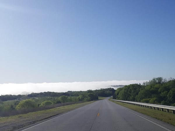 Stunning views of morning fog over Shell Knob! The Ozark weather is absolutely breathtaking