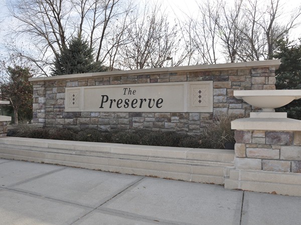 East entrance to The Preserve, a neighborhood located in east Lincoln