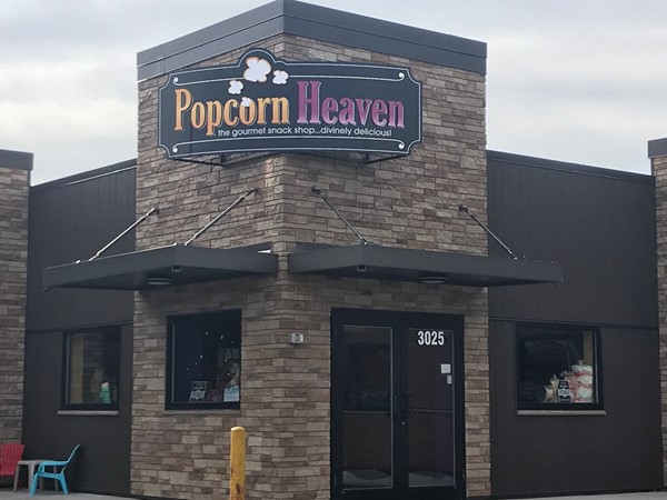 Popcorn Heaven, at the corner of Ridgeway and Kimball in Waterloo