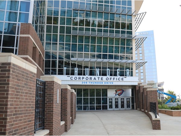 Oklahoma City Thunder Corporate office located inside the Paycom Center 