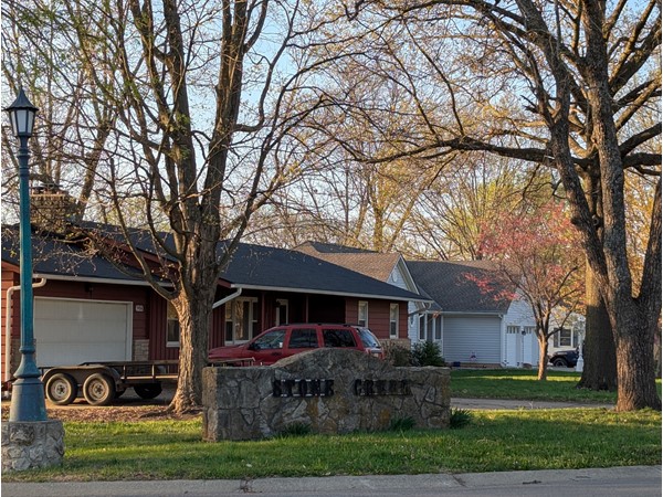 Stone Creek subdivision landmark sign