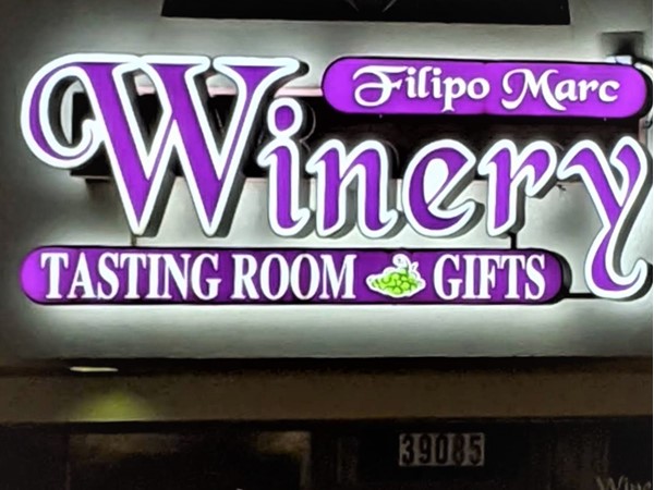 Filipo Marc Winery is a local winery 