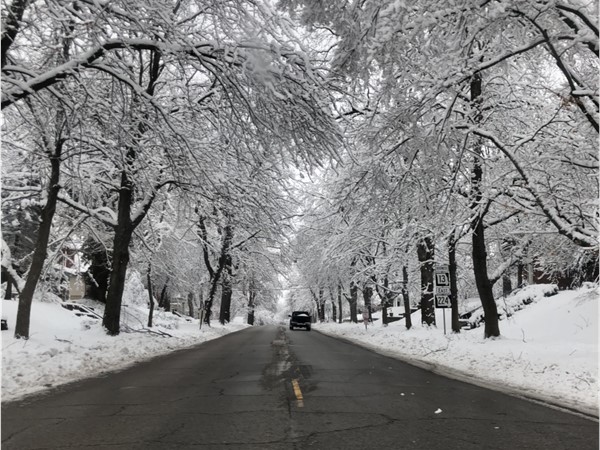 Winter wonderland on Main Street in Lexington