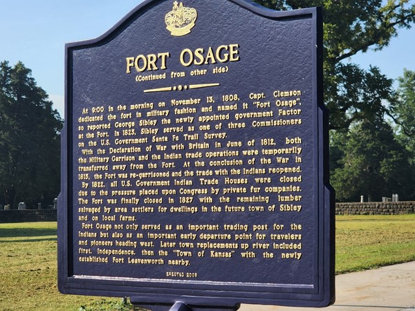 Are you a history buff? Check out Fort Osage in Sibley 