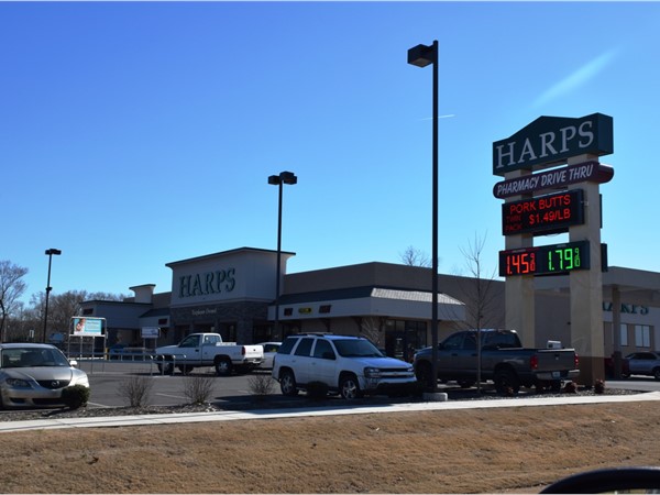 Harps grocery store is a regional employee owned chain of groceries that are popular for locals