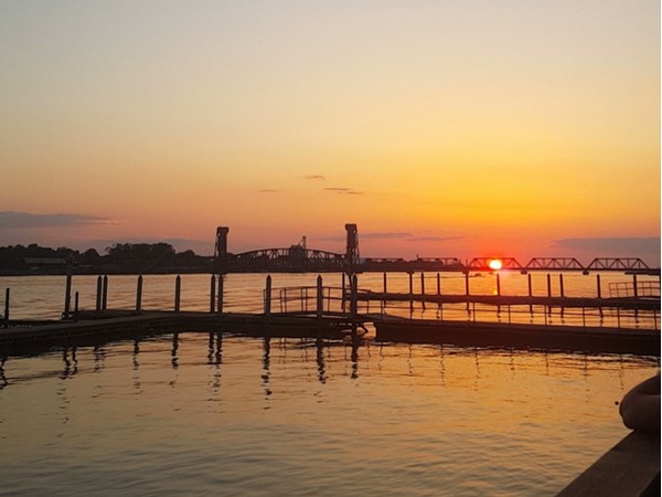 Sunset over Hard Dock in Decatur