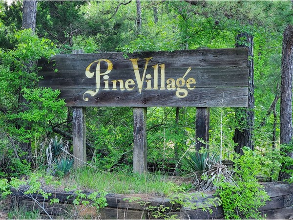 Pine Village entrance, c. April 2020