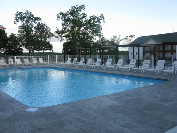 Park Place on the Lake -New pool deck & chairs, May 2013