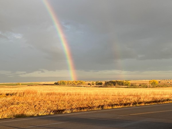Double rainbow near Weatherford
