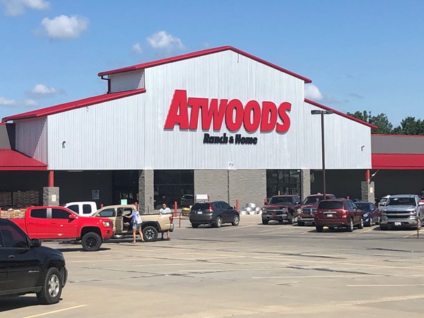 Atwoods is only three miles away from Covington Park. Great place to get stuff for your home 