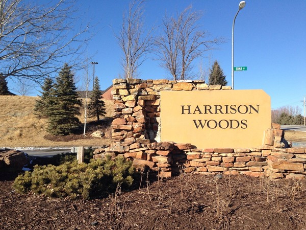 Entrance to Harrison Woods