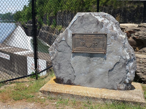 Monument at Lake Tuscaloosa Spillway