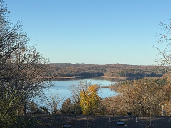 Peaceful water on a crisp fall day.  Wouldn’t you love this to be your view of Lake Norfork? 