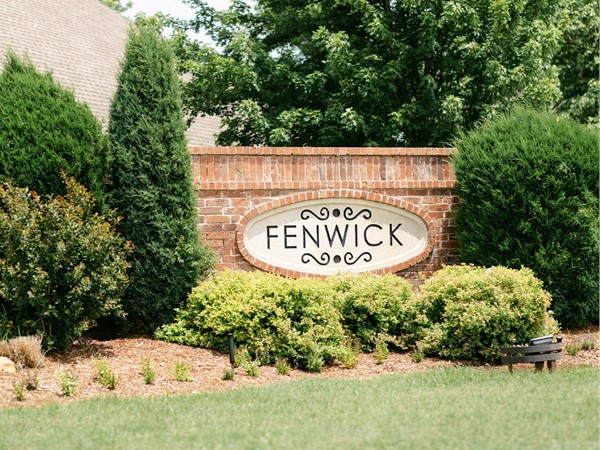 Pretty entrance to Fenwick's neighborhood 