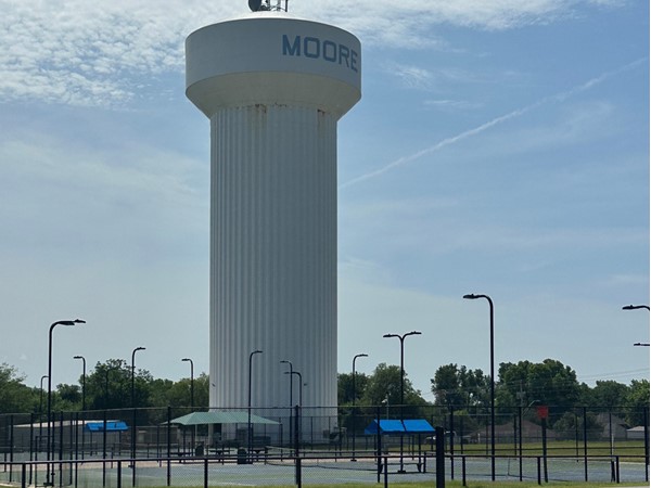 Tennis courts at Buck Thomas Park