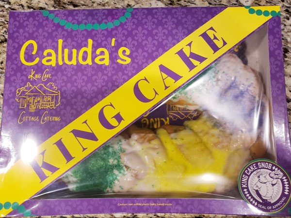Caluda's King Cakes available at PJ's Coffee in Prairieville