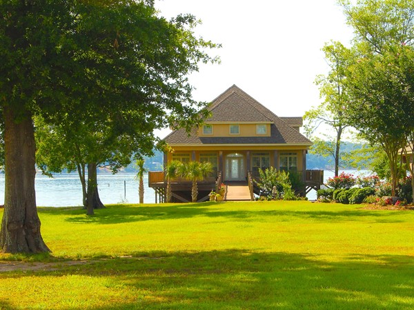 Luxurious boat houses like this one can be found at Dozier Creek on Lake D'Arbonne in Farmerville