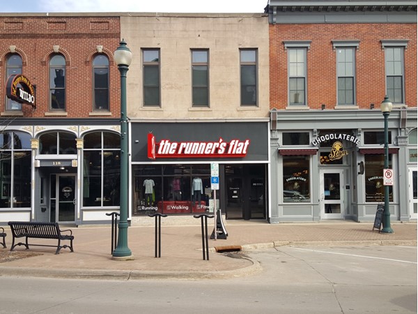 If you are in need of good running shoes, you have to go to the Runner's Flat on Main Street