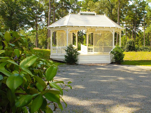 The wedding gazebo at Edgewood Plantation is a beautiful setting for that special day