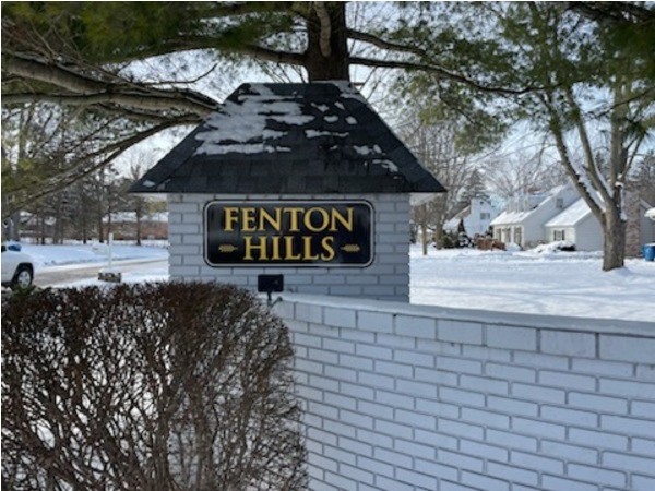 Fenton Hills neighborhood located near Fenton and Hill Rds