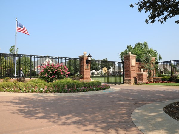 Gated entrance for Eagles Cove located off Penn Ave