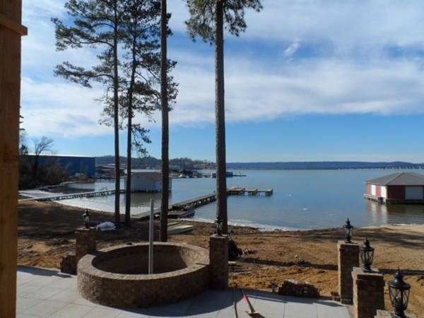 View of Lake Guntersville from home under construction 