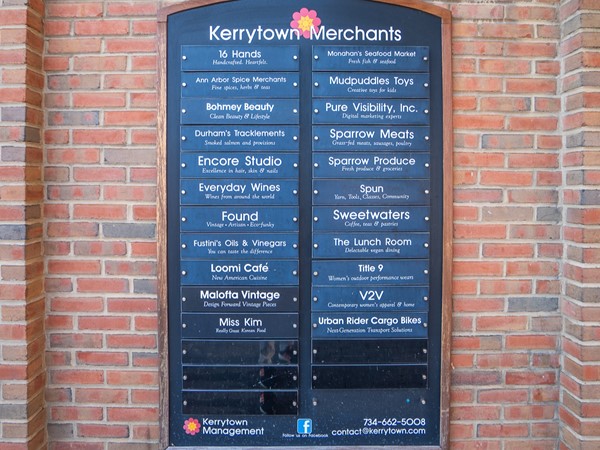 The Kerrytown merchant directory