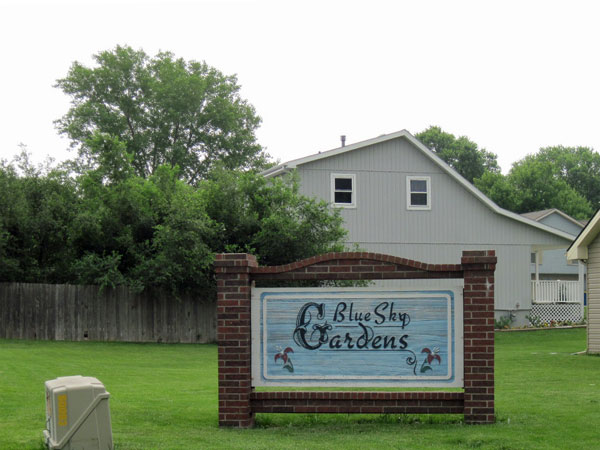 Entrance to Blue Sky Gardens Subdivision