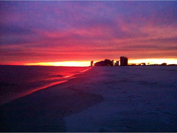 The sky was on fire last night!! Truly the best time of year to visit the Gulf Coast