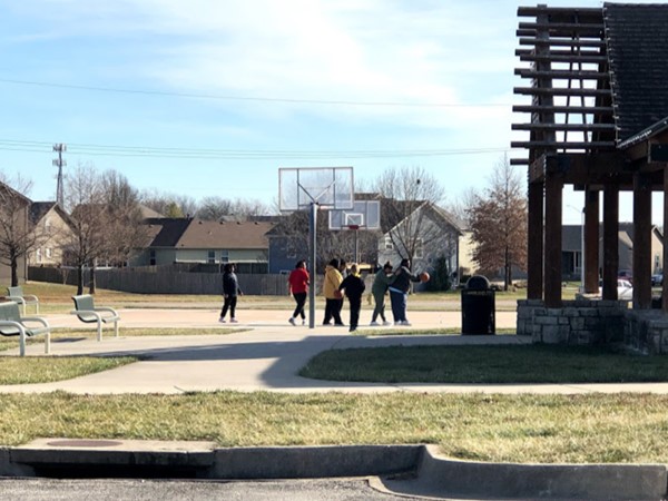 Basketball court near Plum Creek 