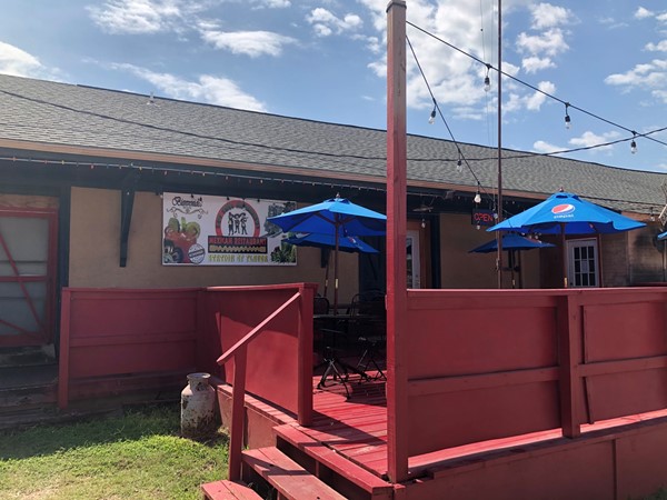 Los Tres Hermanos Mexican restaurant is in an old train depot 