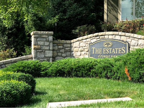Forest View Estates welcome sign