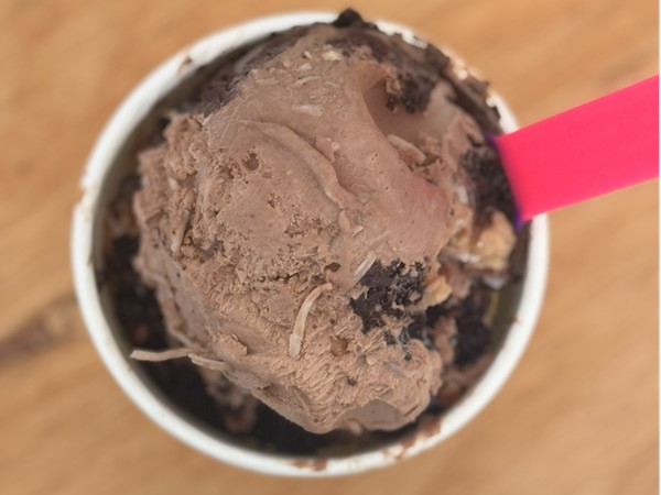 The German Chocolate Cake Ice Cream was fantastic at Scoop House